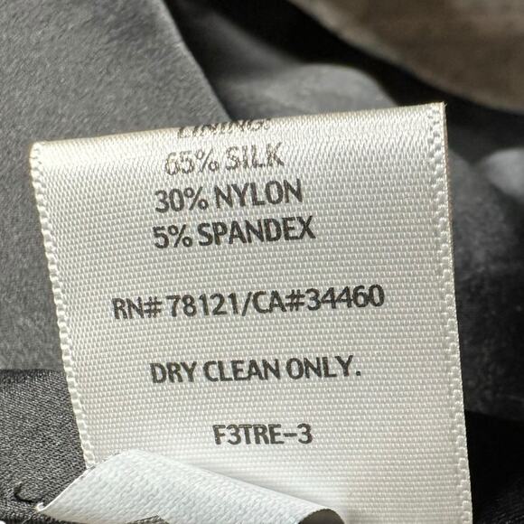 EILEEN FISHER Black Open Front Blazer Jacket Pockets Women's Size Large - Picture 7 of 8